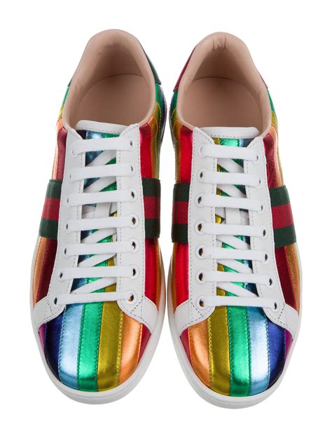 Gucci rainbow shoes